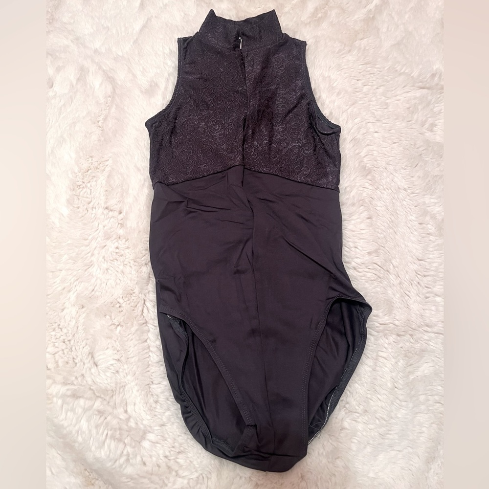 Small Adult High Neck Zip Leo - custom designed
